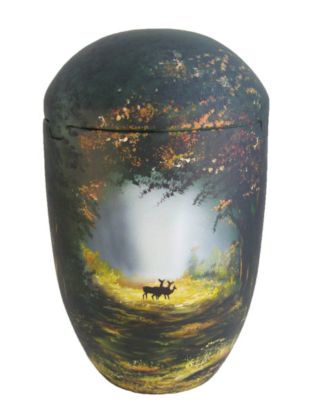 De Sbw7028 Seeurne Wald Hirsch Sonne Urnen Kaufen Baum Gruen Schwarz