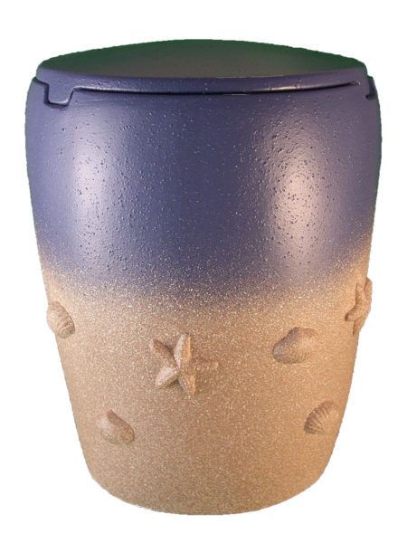 De Ss7014 Seeurne Bio Urne Strand Der Erinnerung Blau Beige See Urnen Kaufen
