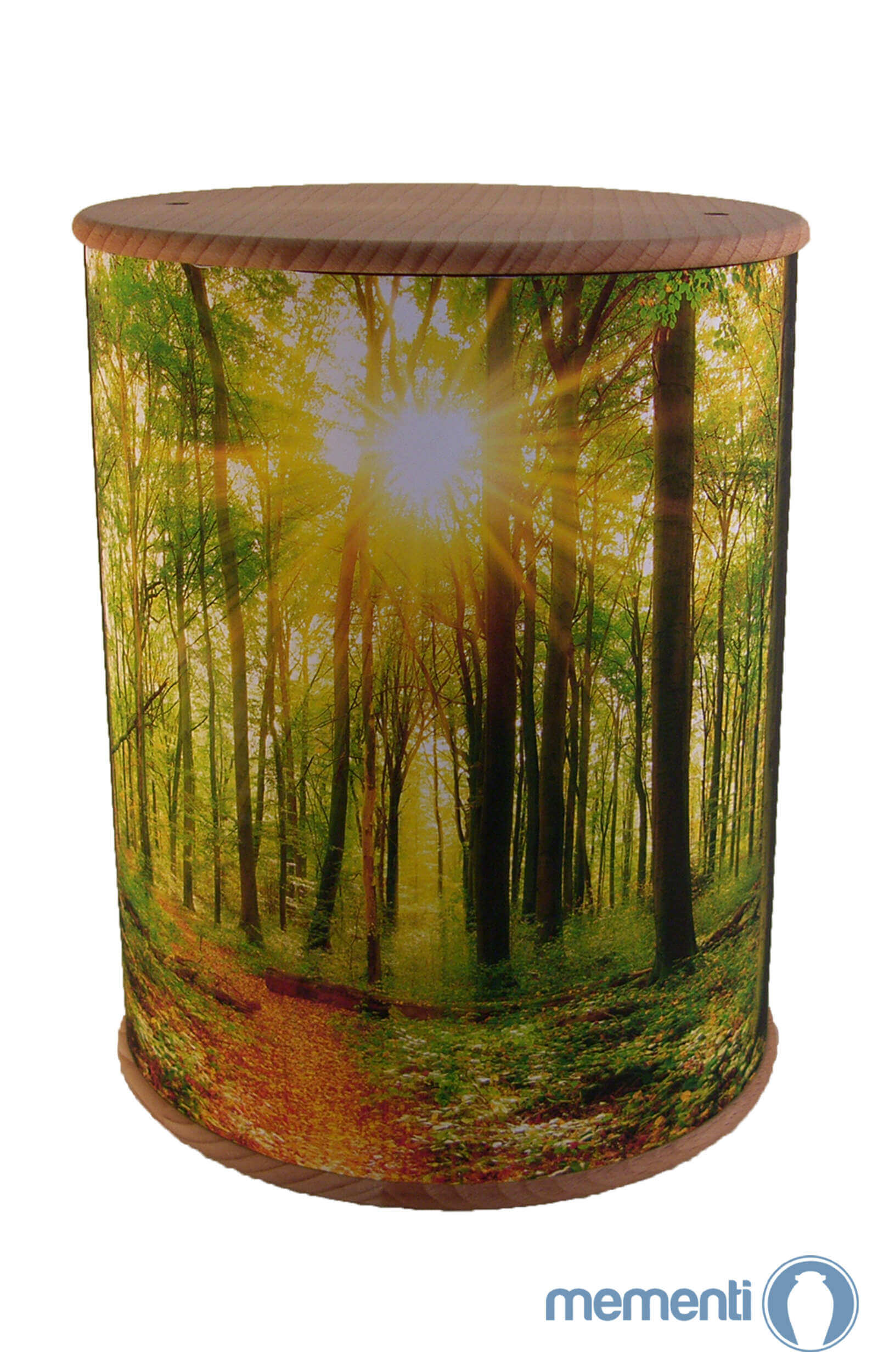 De Zb004 Foto Urne Mit Wald Design