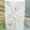 Paper Urn white with dried flowers and decoration