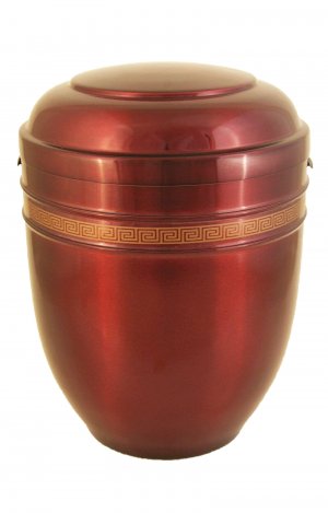 en AR5434 metall urn red gold funeral urn for human ashes glossy on sale