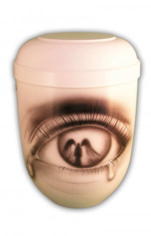 En Baa1306 Angel Bio Urn Airbrush White