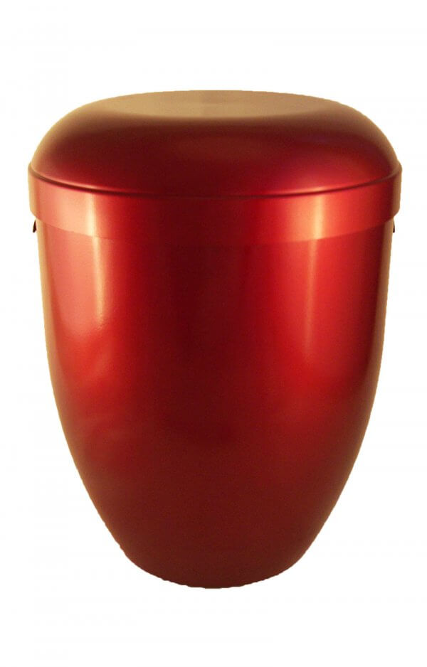 en BR3628 biodigradable urns glossy red funeral urn for human ashes on