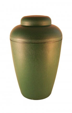 en BVG1405 biodigradable urn green elegant shape vale funeral urns for human ashes