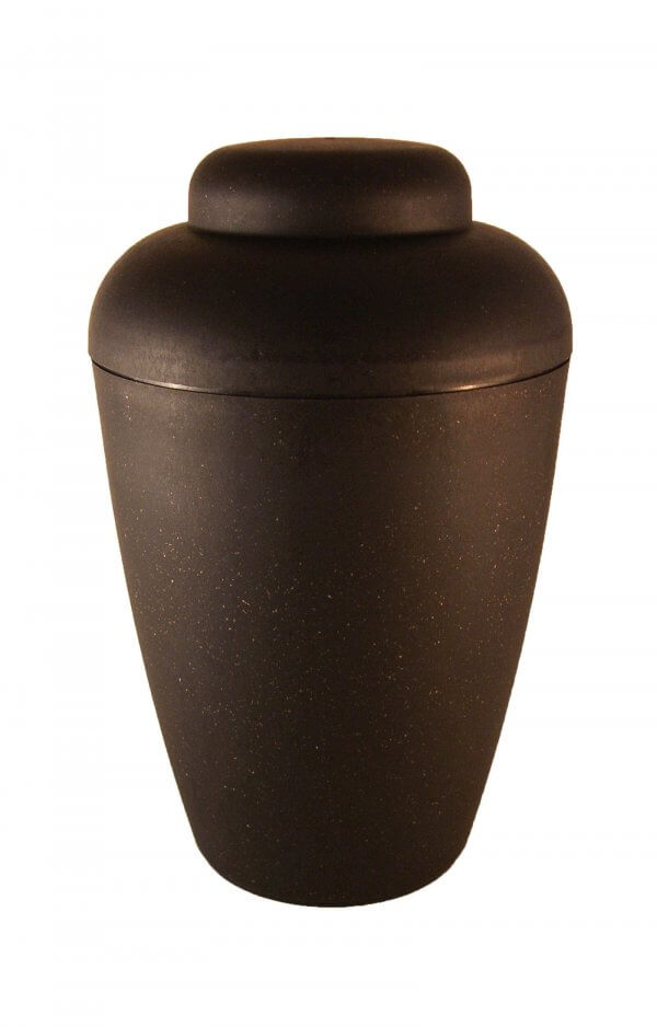 en BVS1407 biodigradable urn vale black elegant shape funeral urn for human ashes order now