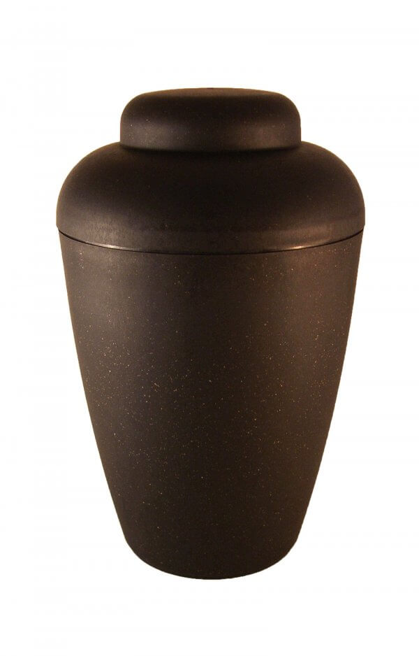 En Bvs1407 Biodigradable Urn Vale Black Elegant Shape Funeral Urn For Human Ashes Order Now