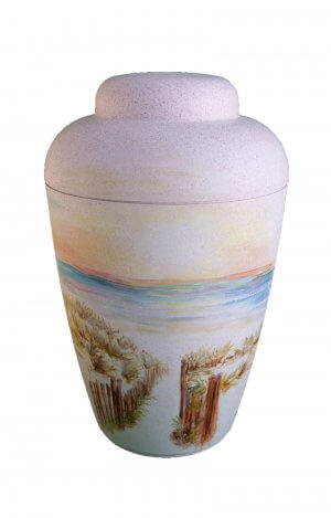 en BW1501 beach food path sea sunset biodigradable urn