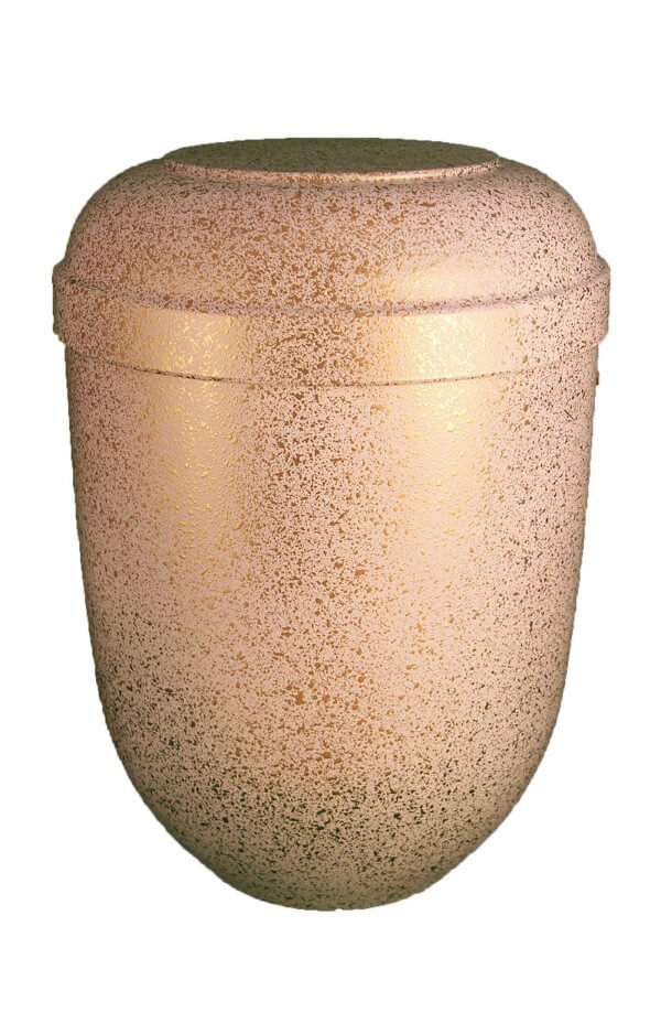 en BWG3622 funeral urns for human ashes biodegradable urn white gold mottled Glossy