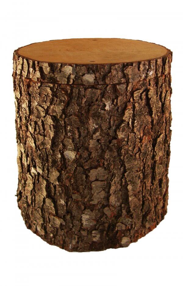 En Hb28A08 Wooden Urn Oak Tree Trunk Funeral Urns On Sale