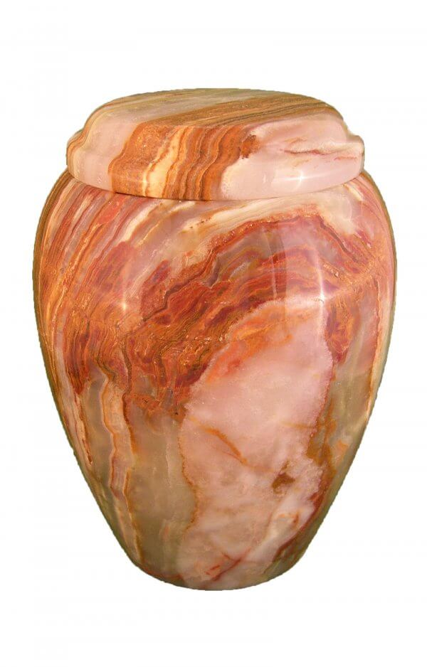 En Ma2913 Onyx Marbel Urn For Human Ashes Multi Colour Glossy Funeral Urns On Sale