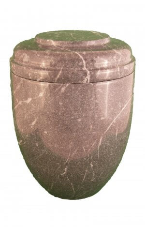 en MA2927 Zebra grey marbel urn for human ashes grey black round funeral urns on sale