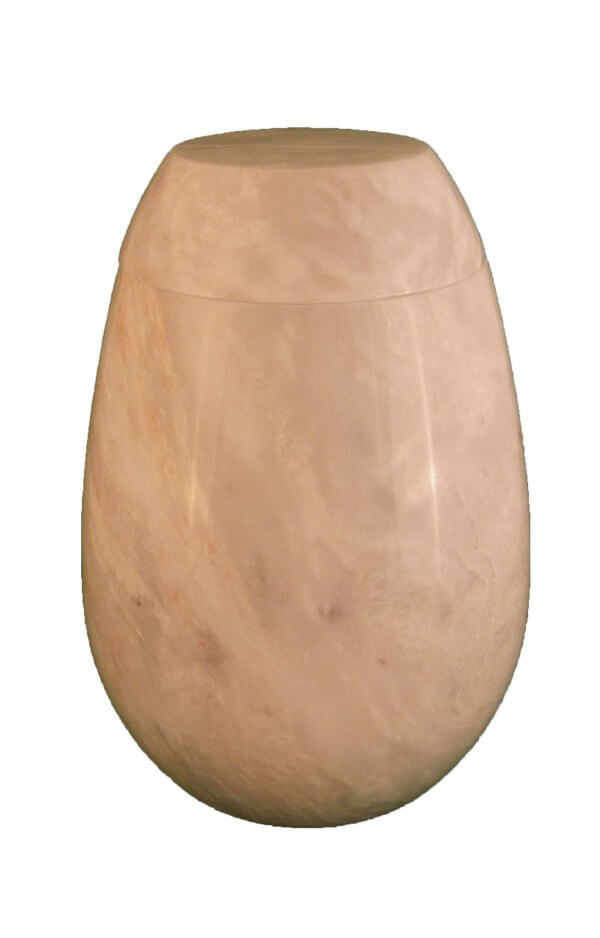En Ma2951 Ziarat Marbel Urn For Human Ashes White Grey Glossy Round Funeral Urns On Sale