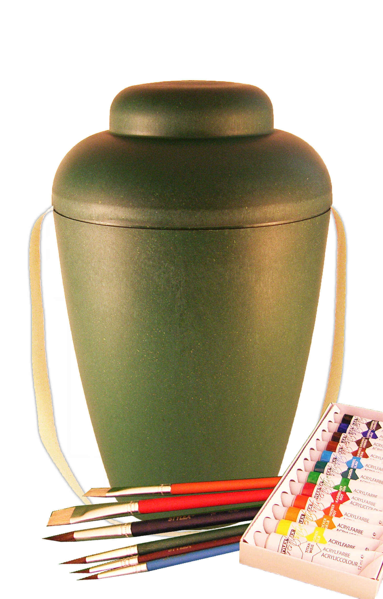 en MVG1405 biodegradable urn painting set vale green urns for human ashes