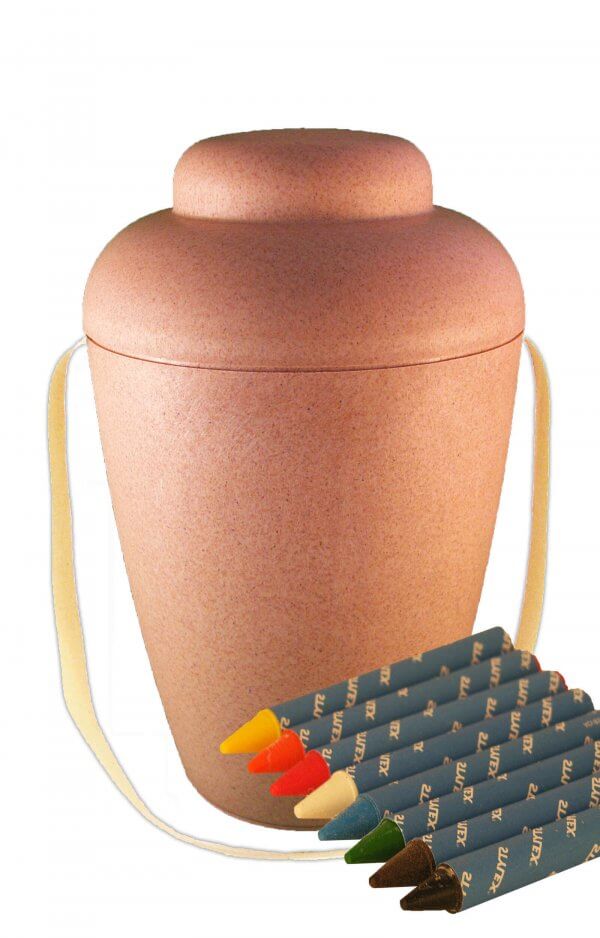 En Mwn4402 Biodigradable Urns For Human Ashes Funeral Urn Nature Painting Set On Sale Self Painting