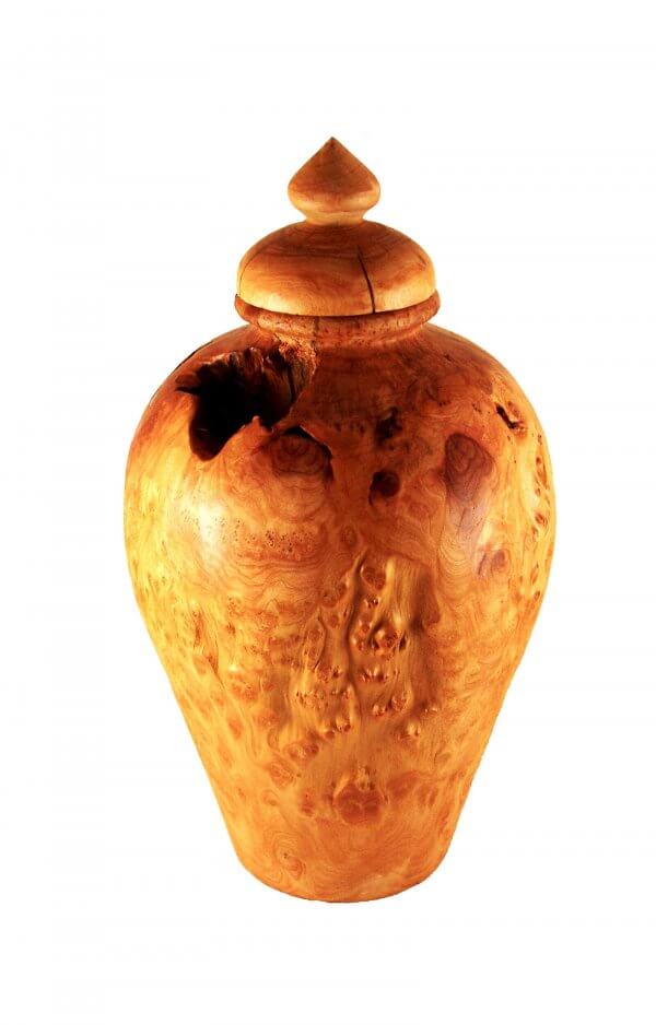 En Wb1901 Root Wood Urn For Human Ashes
