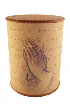 en ZB006 photo urn praying hands biodigradable funeral urns on sale