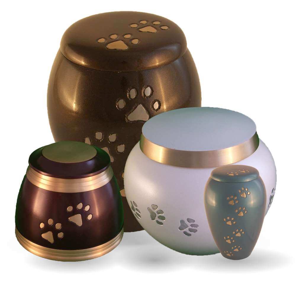brass pet urns