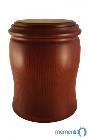 en HR03 pecan brown wood grain urn