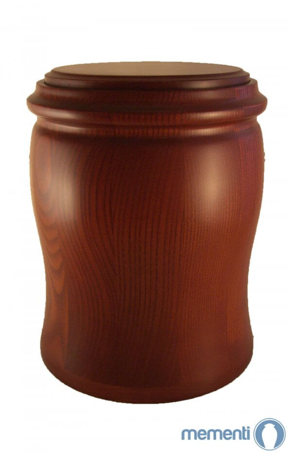En Hr03 Pecan Brown Wood Grain Urn