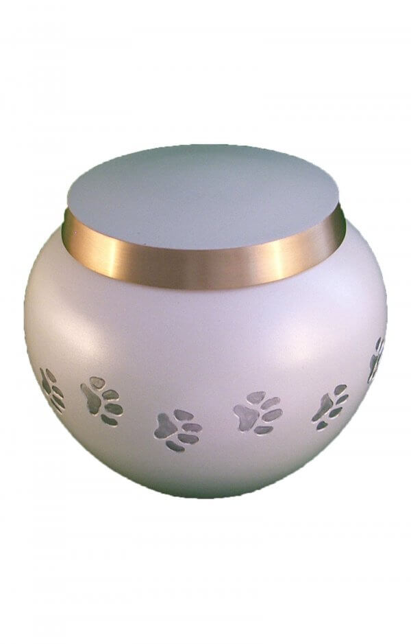 En Tib6012M Porcelain White Pawprint Pet Urn.jpg