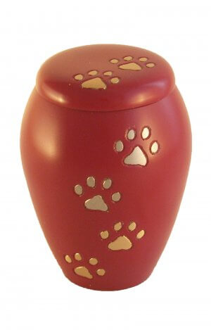 en TIB6046L berry red pawprint pet urn.jpg
