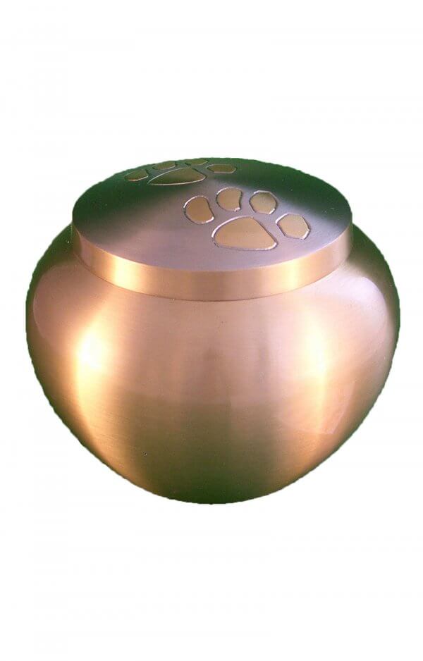 En.tib1545Ael Gold Pawprint Lid Urn For Pet Ashes.jpg
