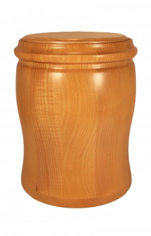 en HR10 light brown wood ash urn