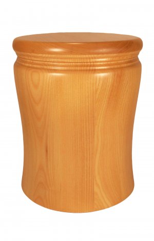 en HR12 ash wood urn matt finish