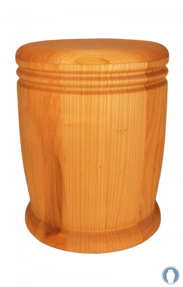 en HR14 wild cherry wood urn