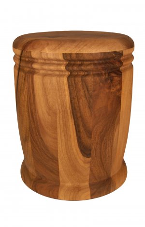 en HR15 walnut wood cremation urn