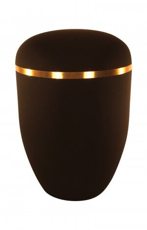 matt black biodegradable urn