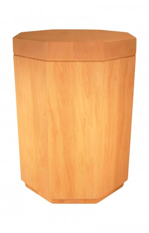 Biodegradable alder wooden urn