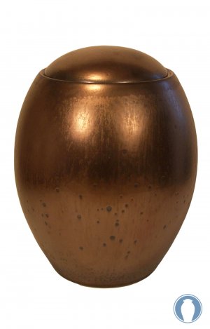 showing a lovely bronze ceramic adult urn