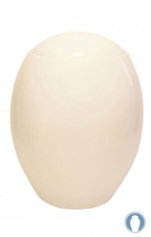 charming cream ceramic urn
