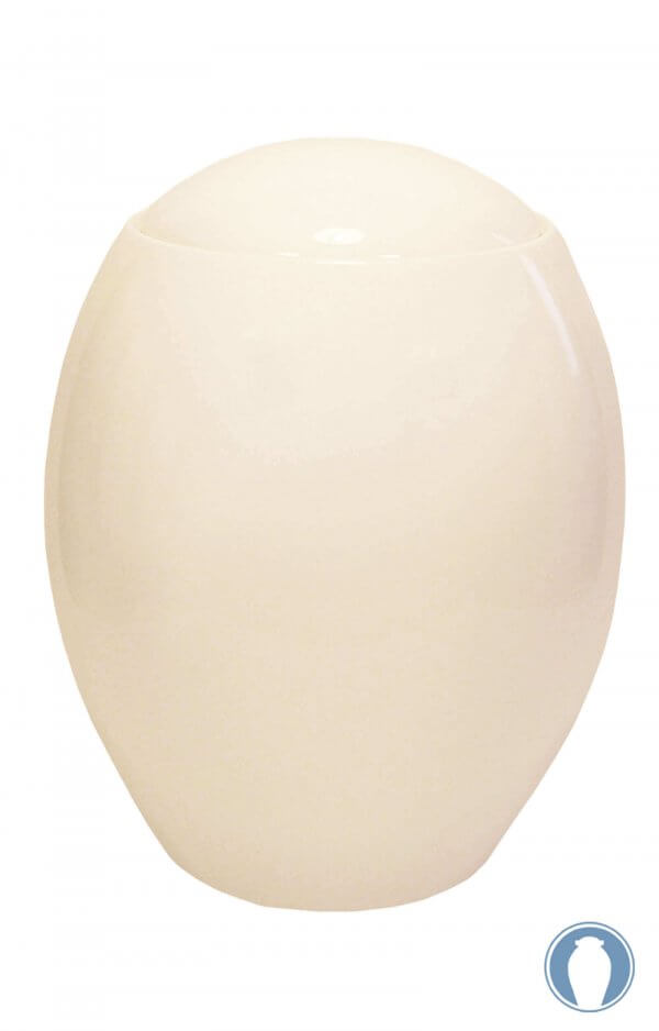 Charming Cream Ceramic Urn