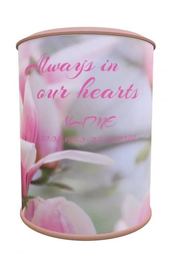 Customised-Biodegradable-Urn-Magnolia-Flower