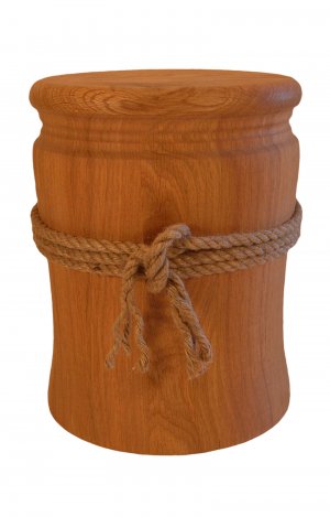 Wild Oak Wooden Urn with cord