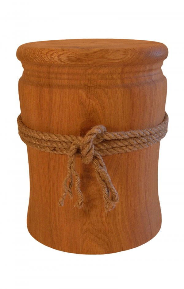 Wild Oak Wooden Urn With Cord
