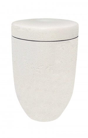 biodegradable urn shell limestone white