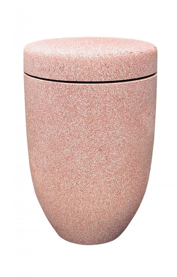 Biodegradable Urn Shell Limestone Pink