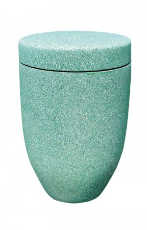 biodegradable urn shell limestone turquoise