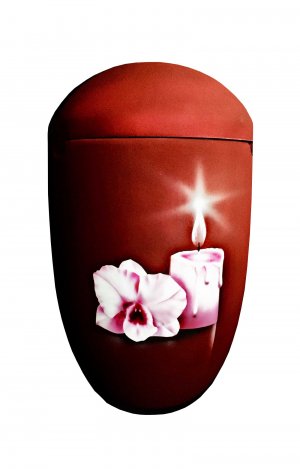 sea urn hand painted candle flower