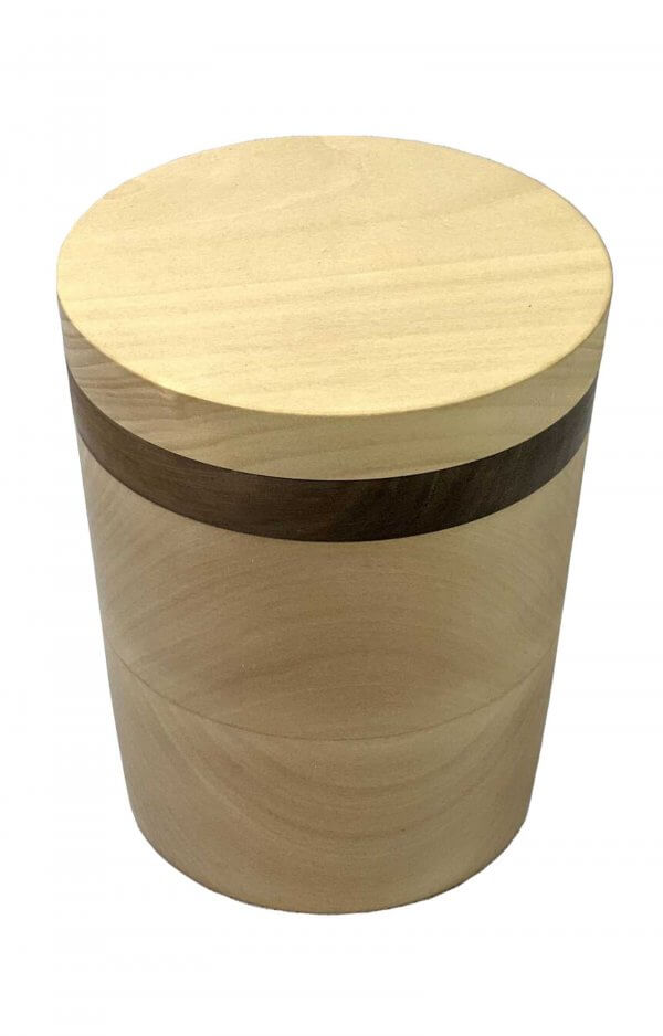 Basswood Walnut Wood Pet Urn