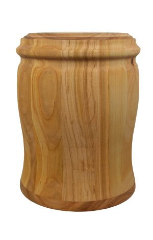 wild cherry wooden urn