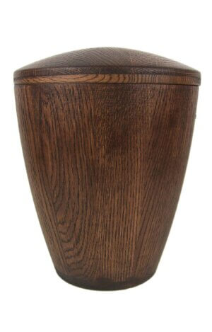 Oak Urn covered with transparent oil