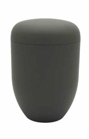 Biodegradable urn anthracite matt