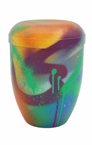 Graffiti Urn biodegradable